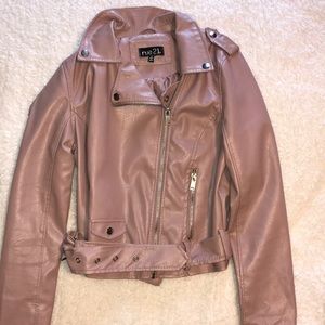 Stylish Rue 21 Pinkish Leather Jacket⚡️